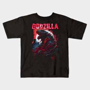 Godzilla Attack !!! Kids T-Shirt